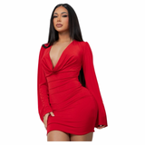 Red Hot Rendezvous Mini Dress