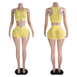 No hard feelings shorts set
