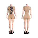 W/Denim And Pins Romper