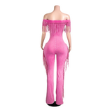 Fringe Shoulder Jumpsuit
