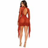 Divine Allure Ruched Mini Dress
