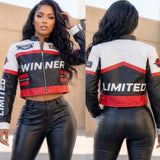 Winner’s Circle Cropped Moto Jacket