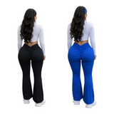 Scrunch flare pants