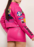 Pink Motorsport racer jacket