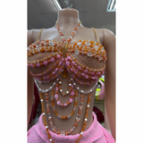 Luxe Resort Beaded Skirt Set