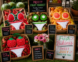 Luxe Sweet Summer Fruit Crochet Bikini