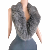 Fur Lace Up Jumpsuit