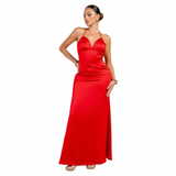 Grand Entrance Satin Maxi Dress