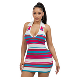 South Beach Crochet Mini Dress