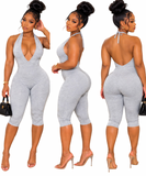 Preety Solid Basic Capri Jumpsuit