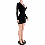 Preety After Hours Lace Up Romper