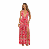 Preety Pink Paradise Maxi Dress