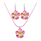 Hawaiian Plumeria Jewelry Set