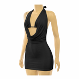 Preety Halter Dress W/Bra
