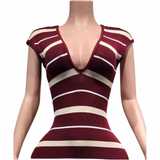 The Preety Affair Striped Mini Dress