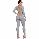 Preety Double Take Lace Up Jumpsuit