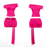 Preety tie skirt set