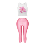 Preety Floral Bloom Crop Tank