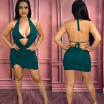 Green skirt set
