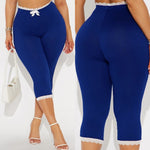Lace capri pants