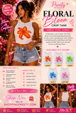 Preety Floral Bloom Crop Tank
