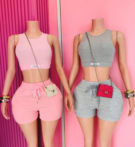 Cutie patootie cropped set