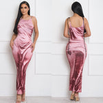 Water effect maxi dress