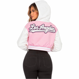 Los Angeles Patch Varsity Hooded Jacket