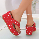 Polka Doll Platz Sandals