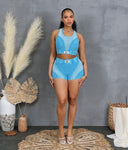 No hard feelings shorts set