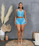 No hard feelings shorts set