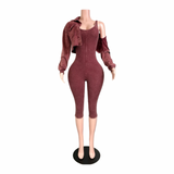 City Girl Layered Capri Set