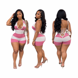 Preety Sweetheart Lace Up Romper