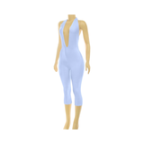 Capri halter jumpsuit
