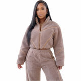 Preety Plush Luxe Cropped Jacket
