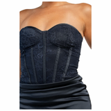 Laced Temptation Corset Mini Dress
