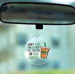 Rear view mirror daily reminder charm