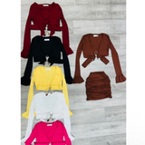 Pulling Up Shortly Skirt Set