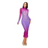 Sunset Glow Sheer Dress