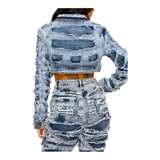 Distressed Denim Jacket