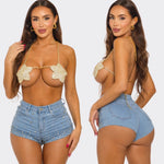 Baddie blossom chain top