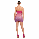 Main Event Sequin Fringe Mini Dress