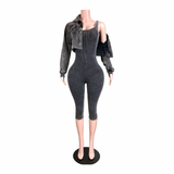 City Girl Layered Capri Set