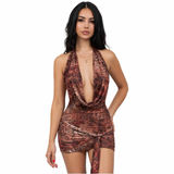 Wild Desire Draped Mini Dress