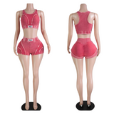 No hard feelings shorts set