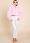 Bossy faux fur crop jacket