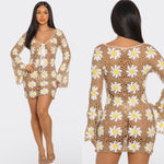 Crochet Daisies cover up