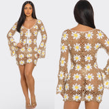 Crochet Daisies cover up