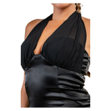 Wine & Dine Satin Mini Dress