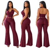 Midnight Sparkle Halter Set